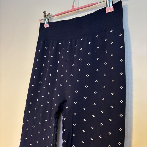 Sweaty Betty Ski Base Layer Leggings Blue Fair Isle Jacquard Womens Size XS - Picture 4 of 6